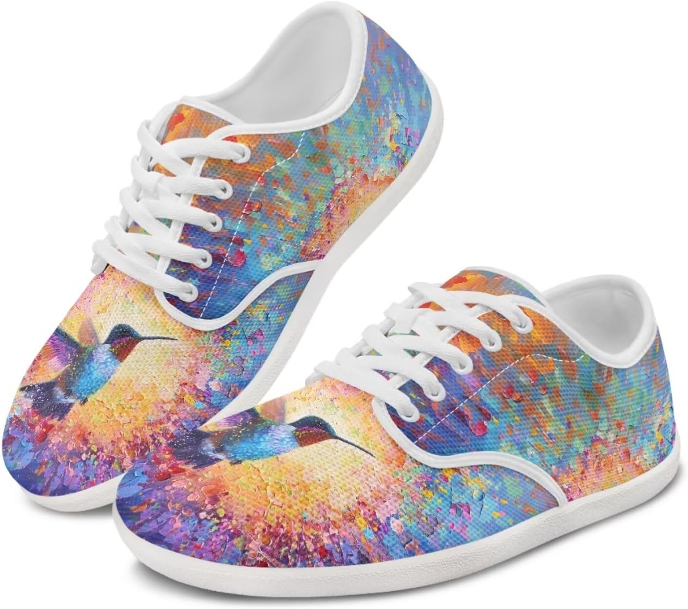 

Женские кроссовки для бега с колибри, повседневные танцевальные туфли, деловые лоферы, балетки, прогулочные кроссовки Ecaestolph, голубой