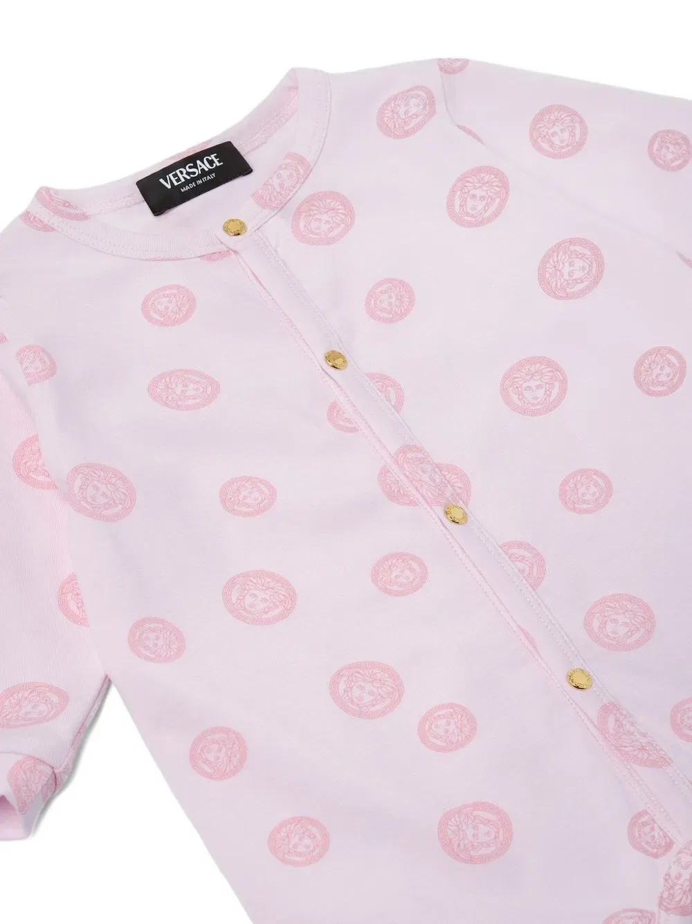 Пижама с узором Versace Kids, розовый — фото 3