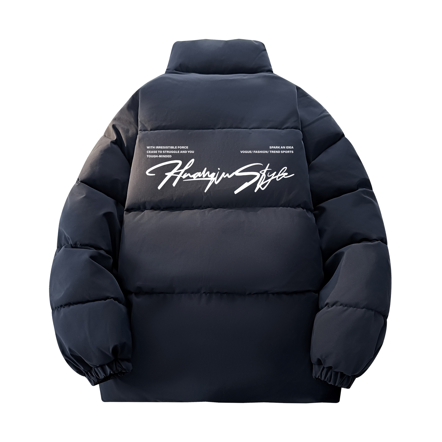 

Пуховик Unisex Stand Collar Thickened Padded HUANQIU, темно-синий-белый