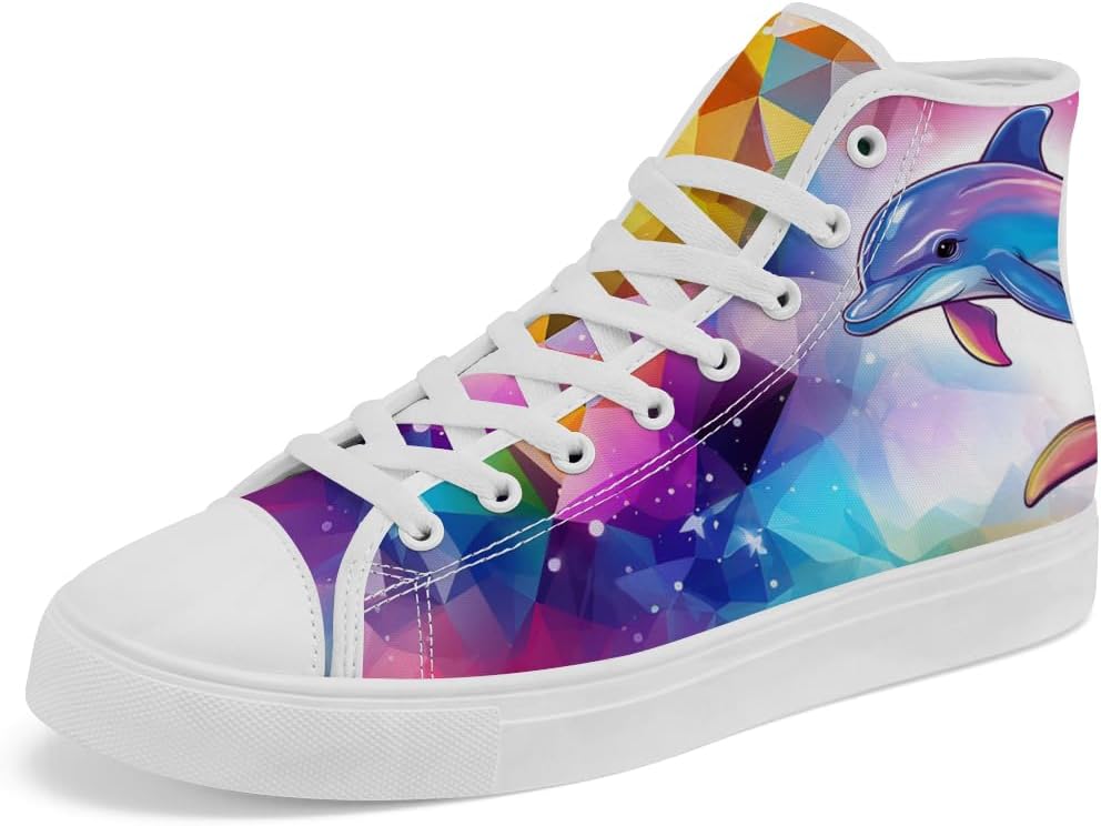 

Кеды Dolphin на высокой подошве из канваса, высокие кроссовки, обувь на шнуровке для мужчин и женщин Chebing, пурпурный