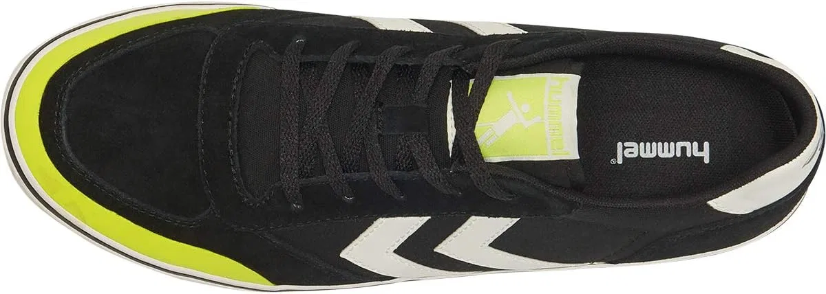 Кроссовки Hummel Stadil 3.0 Classic Low для дома, черно-бело-желтые, артикул 206044-2001, EU — фото 3