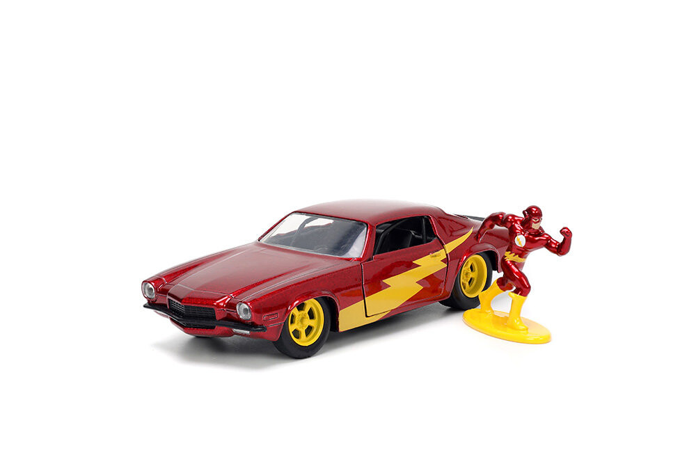 

Модель автомобиля Флэша 1/32 — Chevrolet Camaro 1973 года (включая фигурку Флэша) Jada