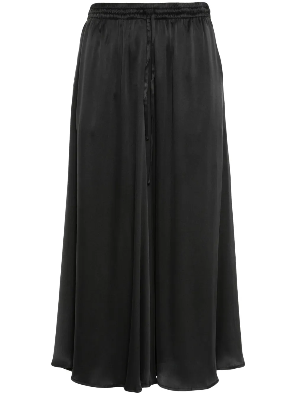 

Шелковая юбка миди P.A.R.O.S.H., черный