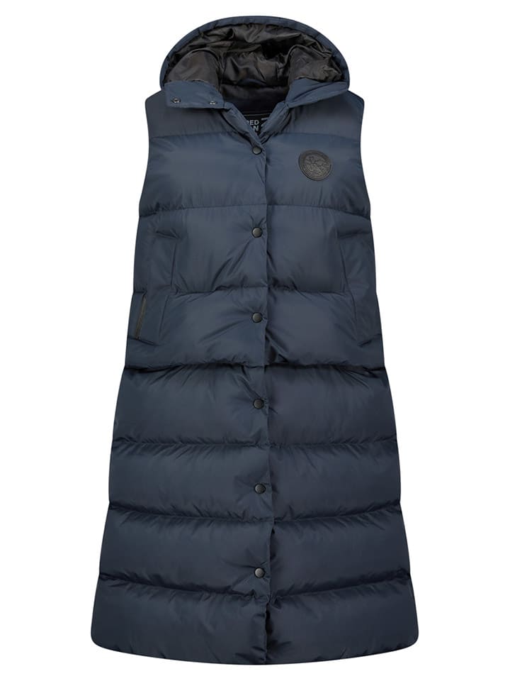 

Geographical Norway Стеганый жилет «Злодей» темно-синего цвета