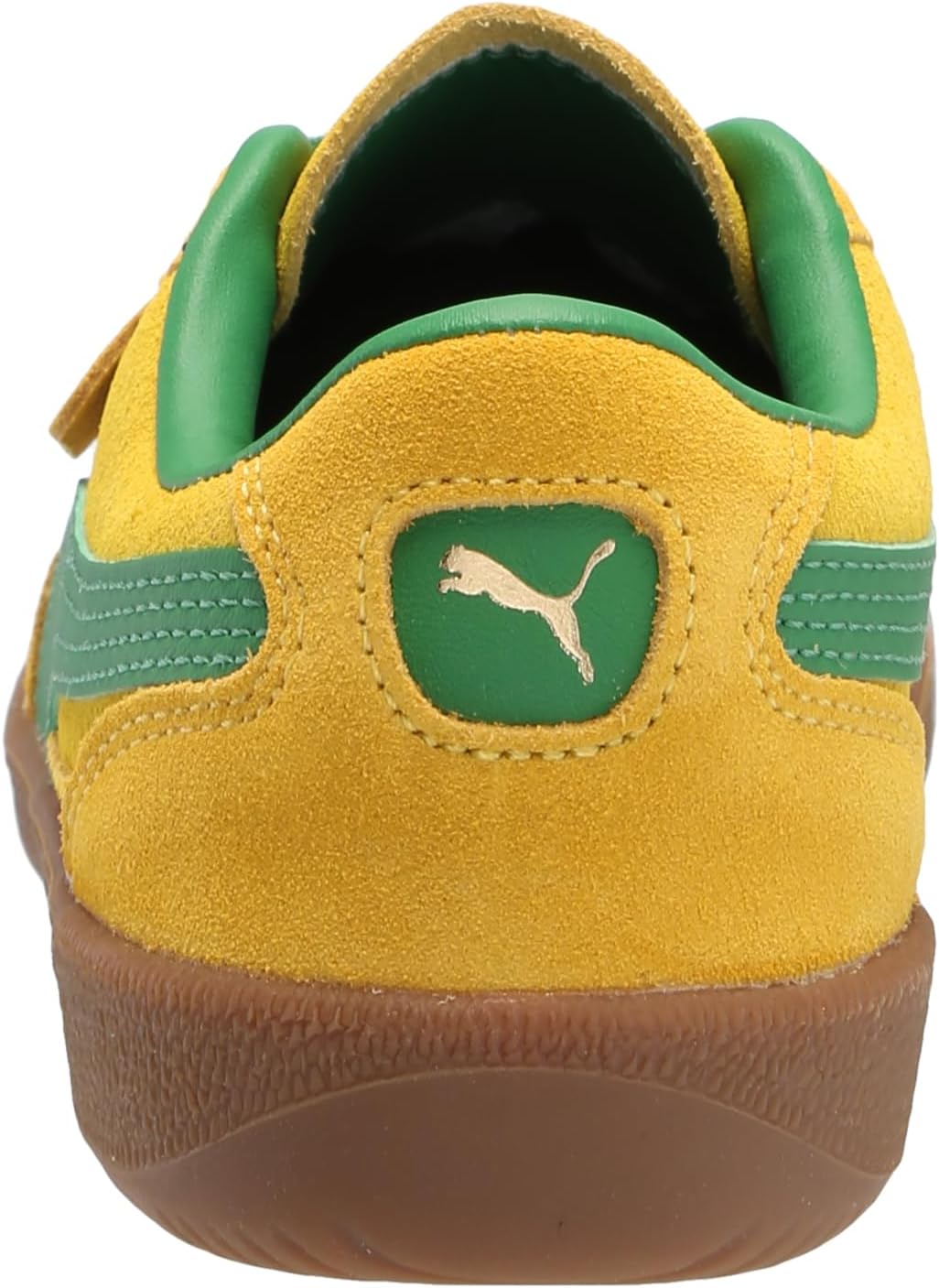 Кроссовки Puma Palermo для детей (унисекс, маленькие дети), зеленый/желтый — фото 2