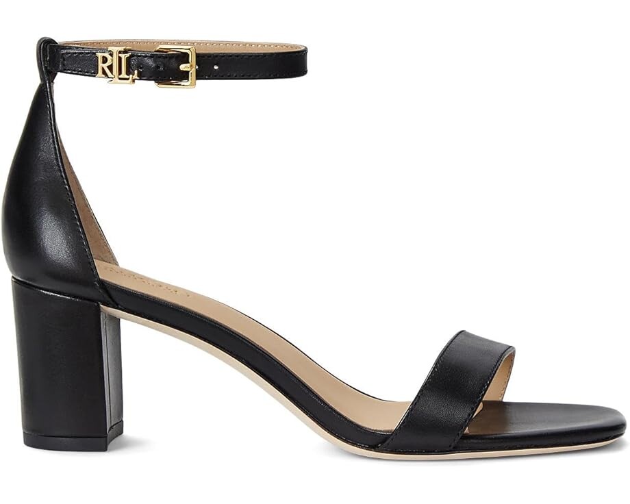Туфли LAUREN Ralph Lauren Logan Sandal, черный — фото 4
