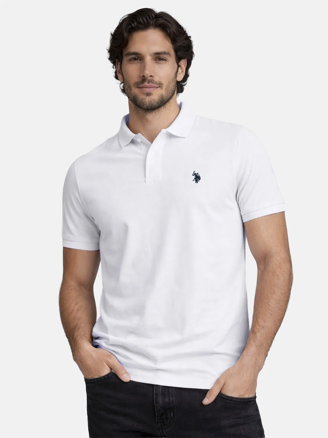 Рубашка U.S. Polo Assn., White — фото 3