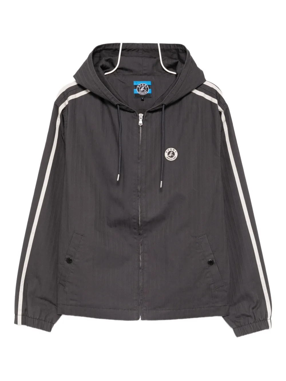 

Куртка с вышитым логотипом SPORT b. by agnès b., серый