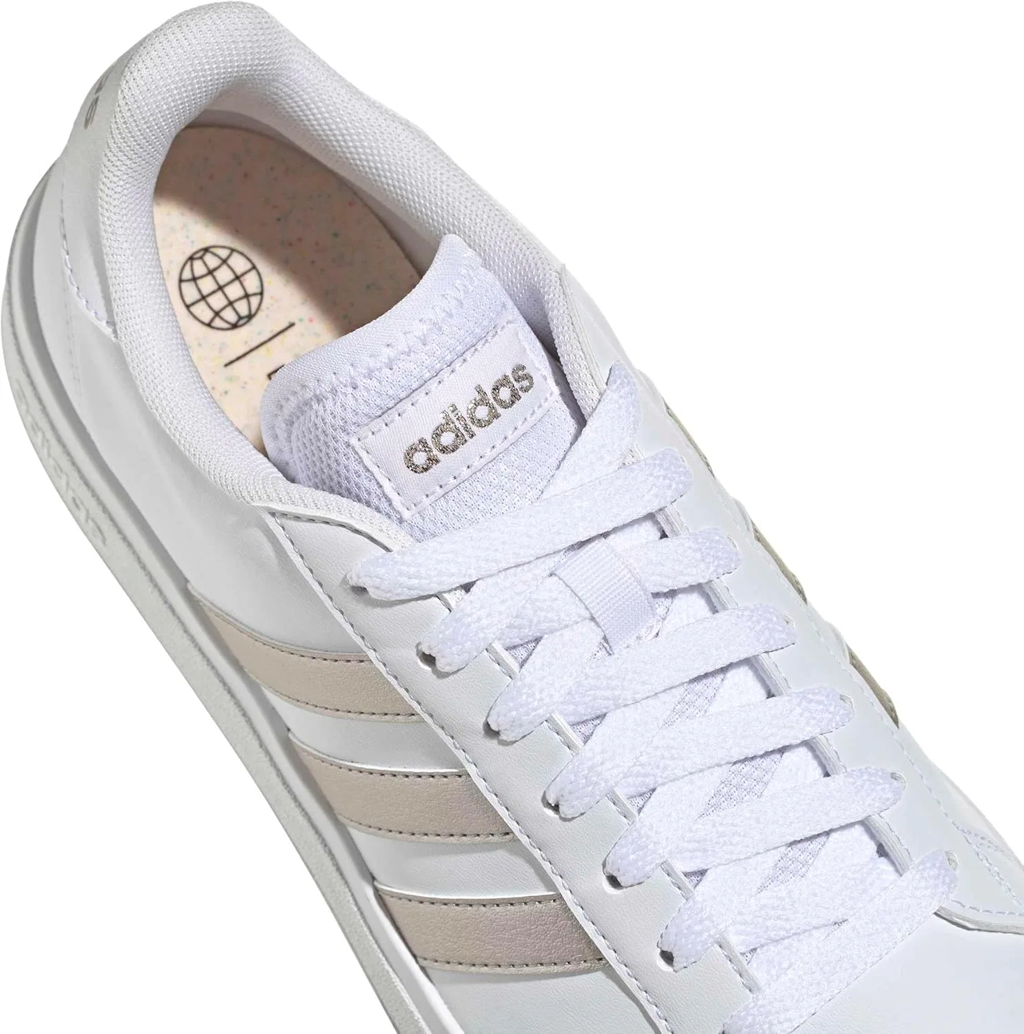 Кроссовки теннисные adidas, цвет Ftwwht/Plamet/Ftwwht — фото 4