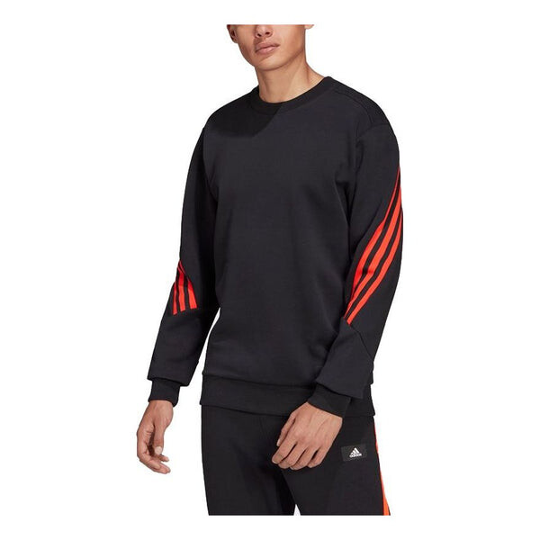 

Толстовка m fi 3s cerw colorblock stripe sports round neck long sleeves black Adidas, черный