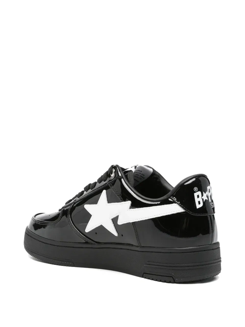 Кожаные кроссовки Bape Sta A BATHING APE, черный — фото 3