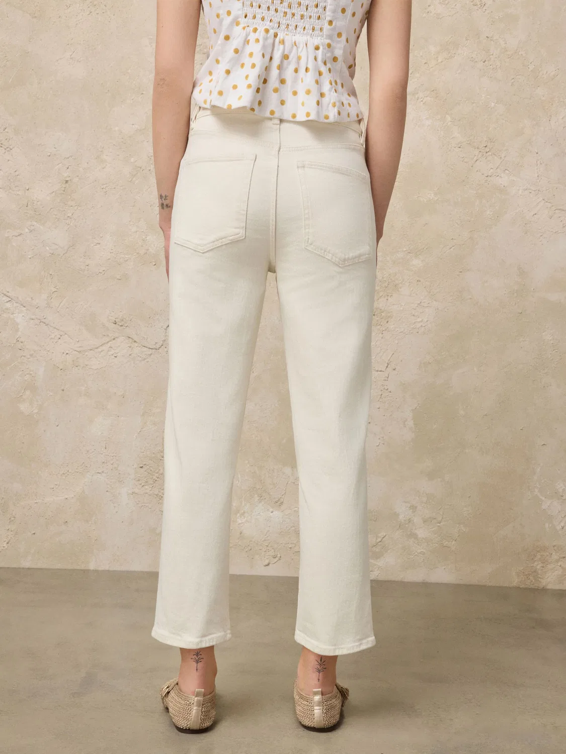 Зауженные джинсы Next, White Denim — фото 3