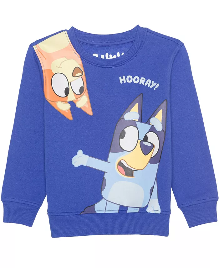 Мальчики Toddler 2T-5T комплект из 3 предметов: футболка с принтом, футболка с короткими рукавами и джоггеры Bluey, мультиколор — фото 3