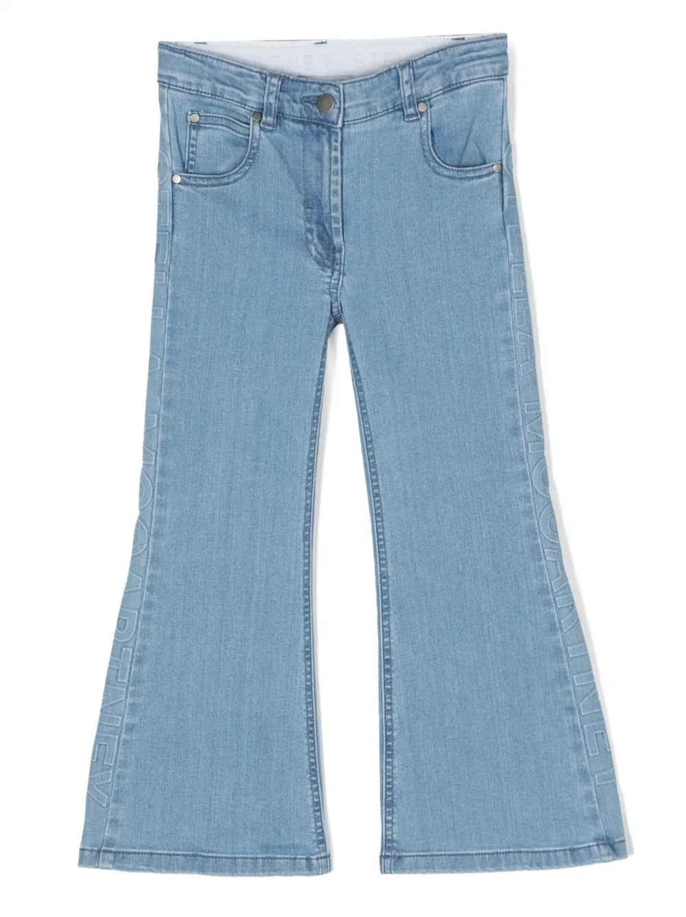 

Джинсы с тисненым логотипом Stella McCartney Kids, синий