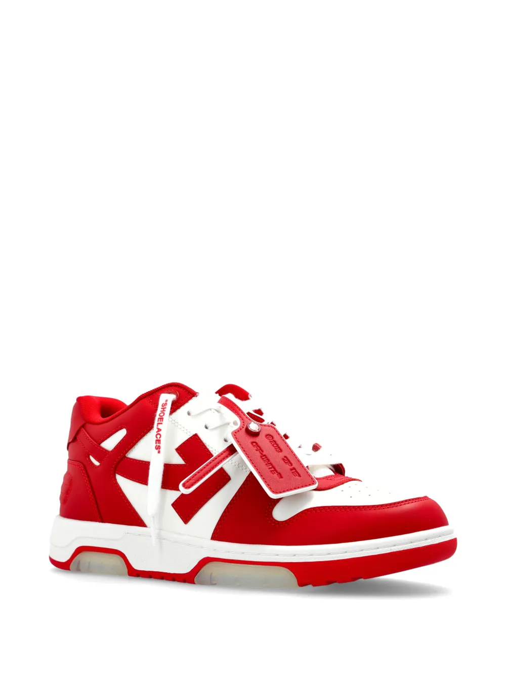 Кроссовки Out Of Office с деталями в виде стрелы Off-White, красный — фото 2