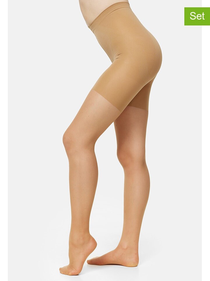 

Колготки Nur Die 2er Set Bauch Beine Po, цвет beige - 20 den