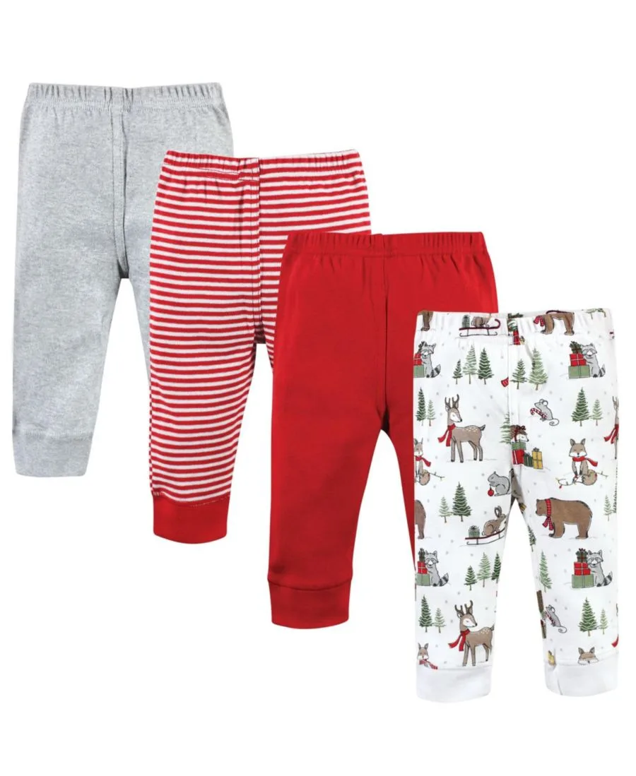 Хлопковые удобные штаны Hudson Baby, Christmas Forest