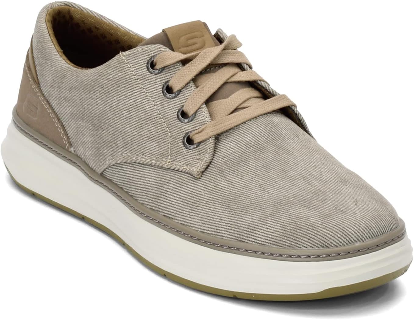 Мужские кеды Skechers Ederson Moreno из канвы, хаки — фото 2