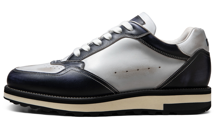 

Винтажные модные потертые кроссовки белые низкие скейтбордские мужские сине-серые Zuti, черно-серые ZG023