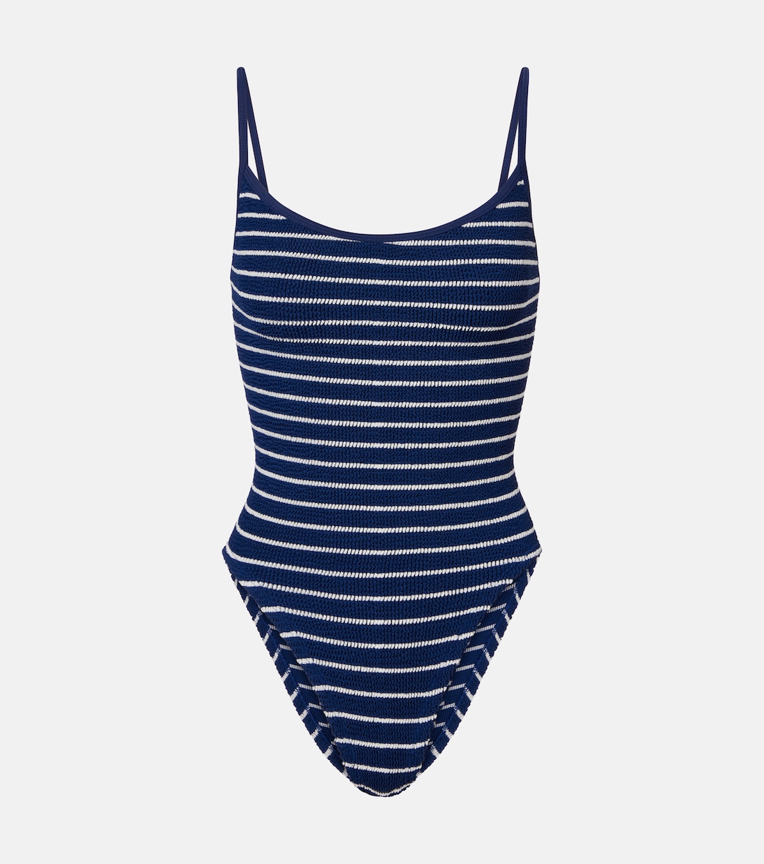 

Полосатый купальник Pamela Hunza G, Navy/White