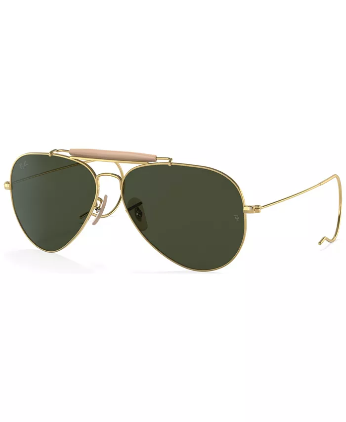 

Унисекс солнцезащитные очки Outdoorsman Aviation Collection, RB303058-X 58 Ray-Ban, золотой