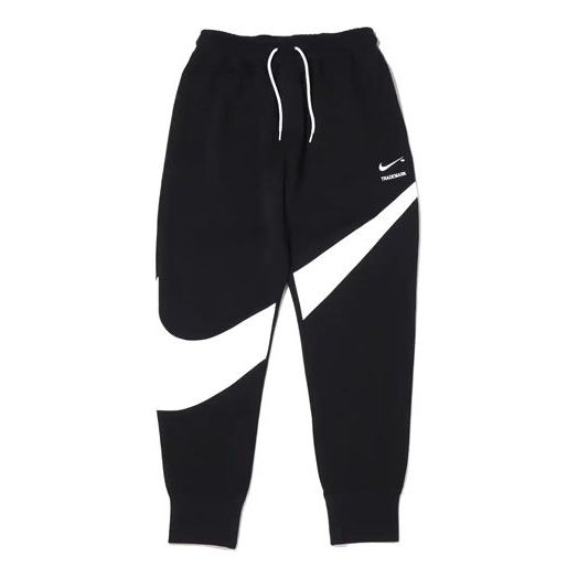 

Спортивные штаны Men's Nike Large Logo Casual Knit Splicing Embroidered Sports Pants/Trousers/Joggers Autumn Black, черный