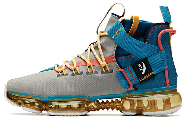 

Кроссовки Anta Lifestyle High-top, серые/оранжевые/синие, Синий, Кроссовки Anta Lifestyle High-top, серые/оранжевые/синие