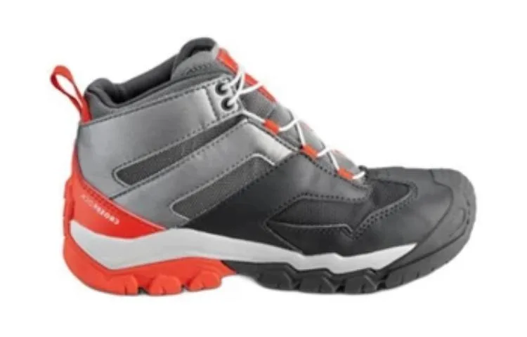 DECATHLON Детские кроссовки QUJR Mid top для улицы серо-оранжевые — фото 3