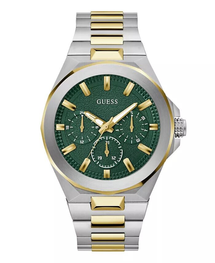 

Мужские многофункциональные двухцветные часы из стали, 46 мм GUESS, мультиколор