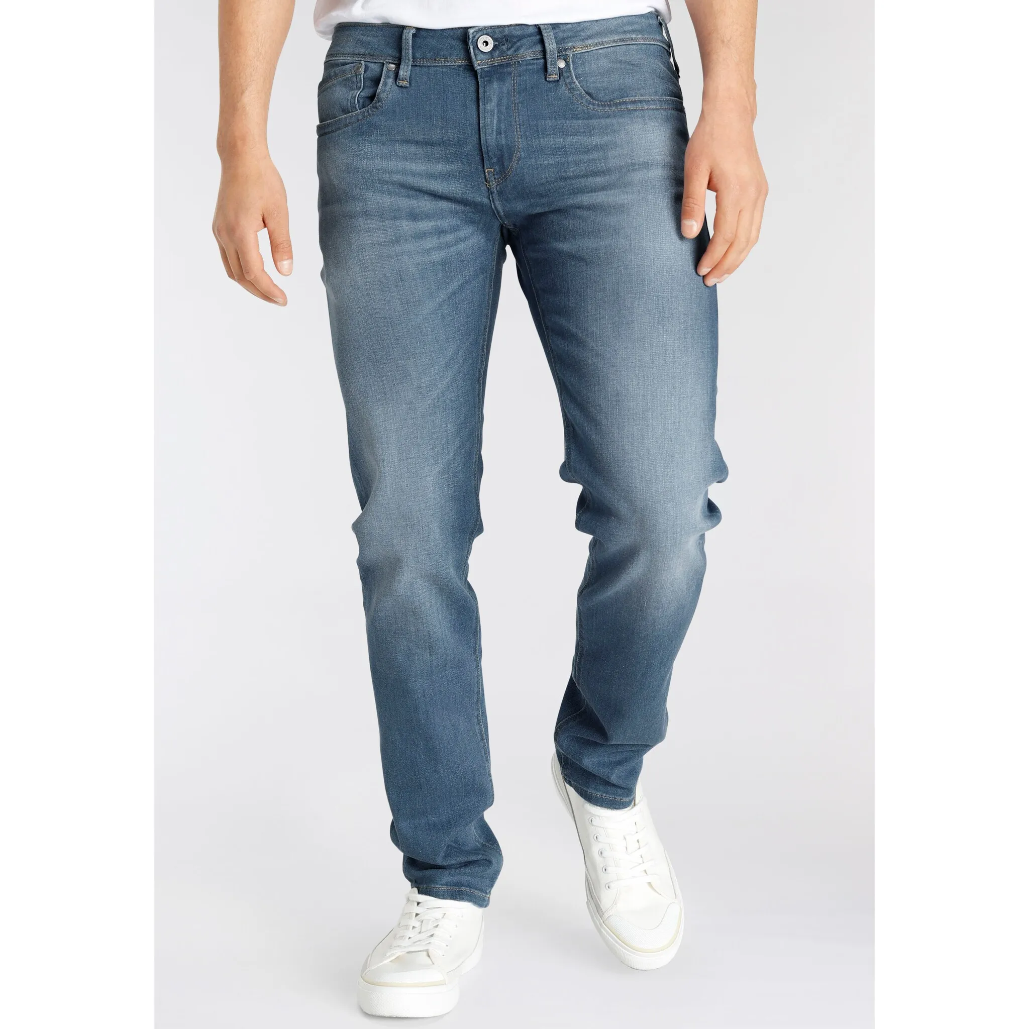 

Джинсы узкого кроя Pepe Jeans "Hatch", синий