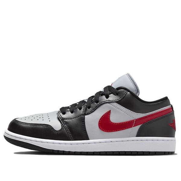 Кроссовки (WMNS) Air Jordan 1 Low 'Wolf Grey Gym Red', серый