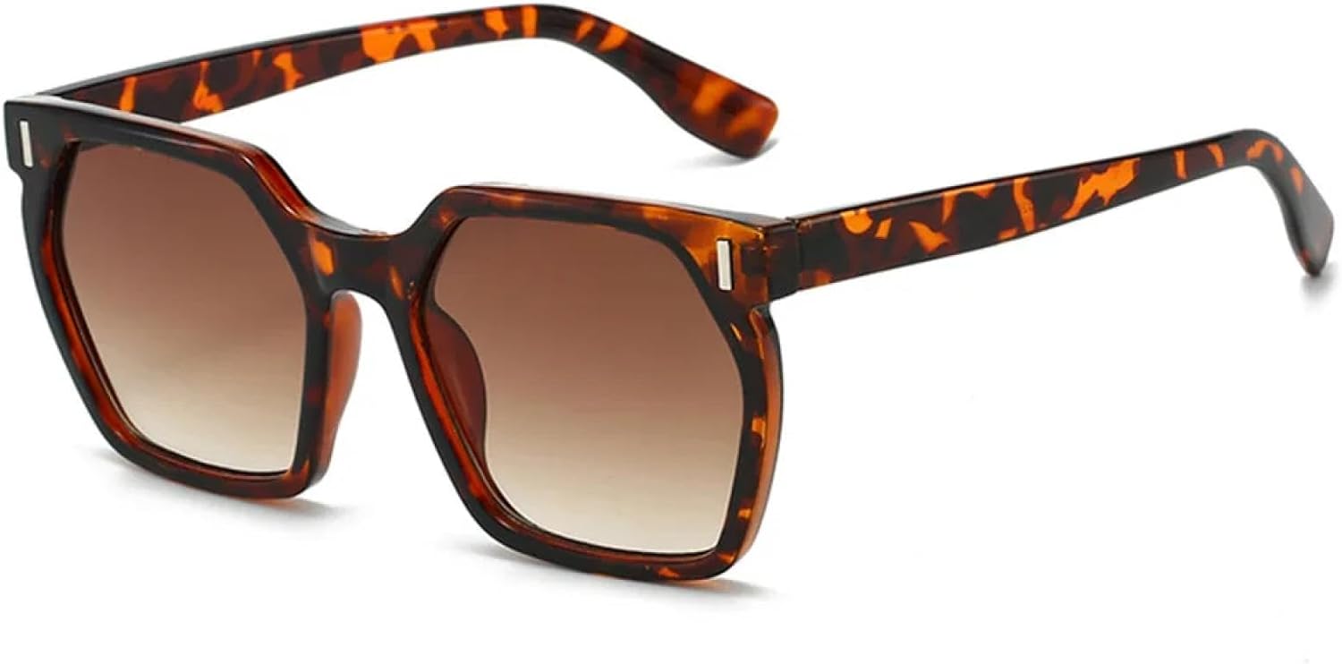 

Роскошные солнцезащитные очки с градиентной оправой и леопардовым принтом для женщин, универсальные, для путешествий, в стиле ретро, ​​мужские солнцезащитные очки с защитой от УФ-излучения UV400 TKKTLLT, Tortoiseshell Brown