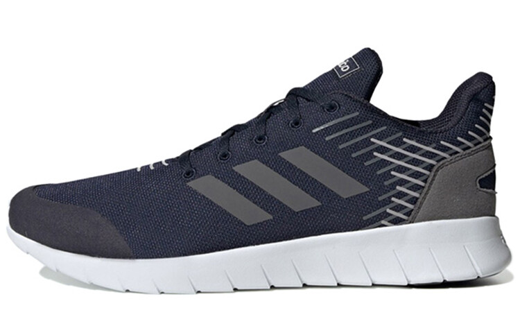 

Кроссовки Asweerun мужские с низким верхом синего цвета с черной надписью Adidas Neo