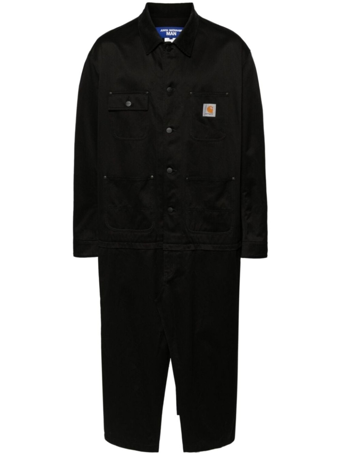 

Junya Watanabe MAN длинное пальто из коллаборации с Carhartt, черный