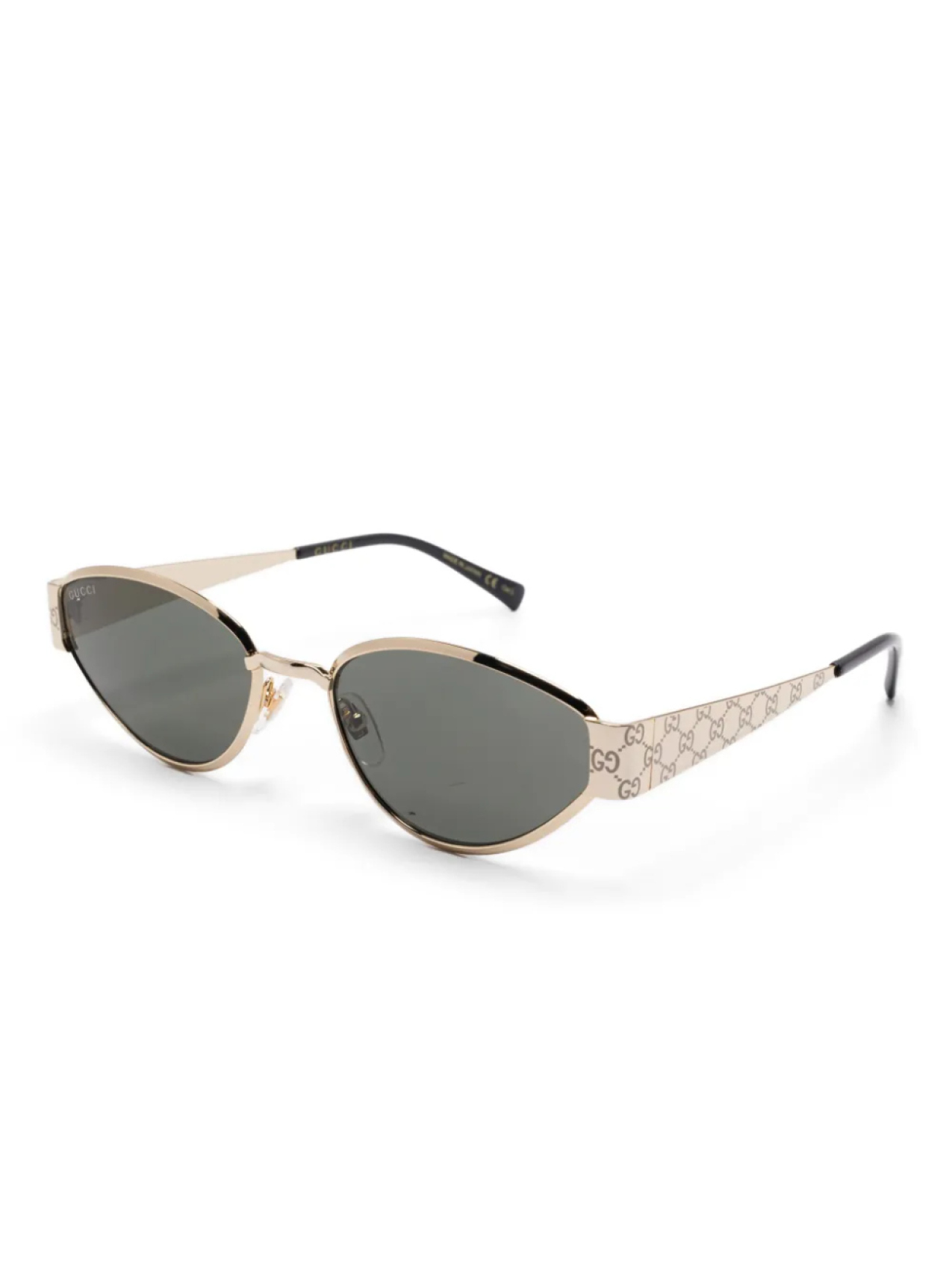 Солнцезащитные очки Gucci Eyewear в оправе «бабочка», золотой — фото 2
