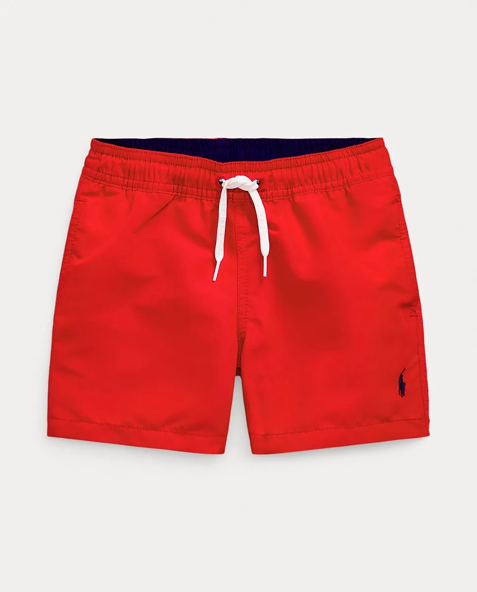 

Купальник для мальчиков с логотипом Polo Ralph Lauren, красный