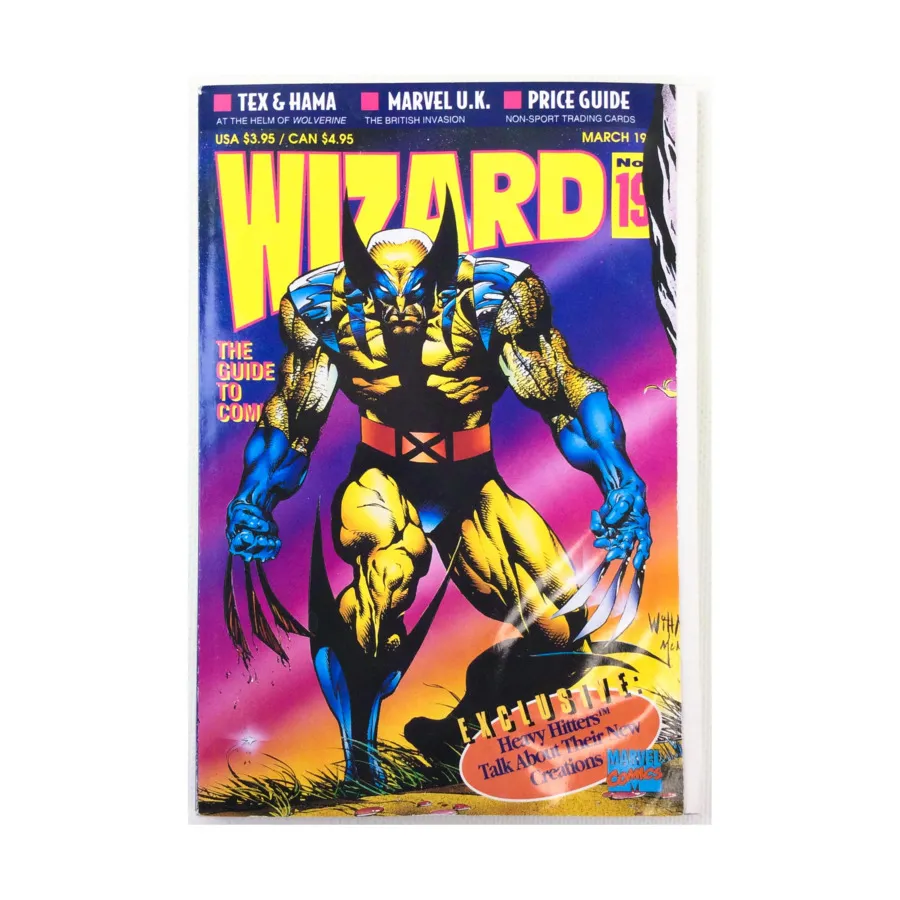 

Журнал #19 "Heavy Hitters Talk About Their New Creations, Tex & Hama, Marvel UK", Wizard Magazine