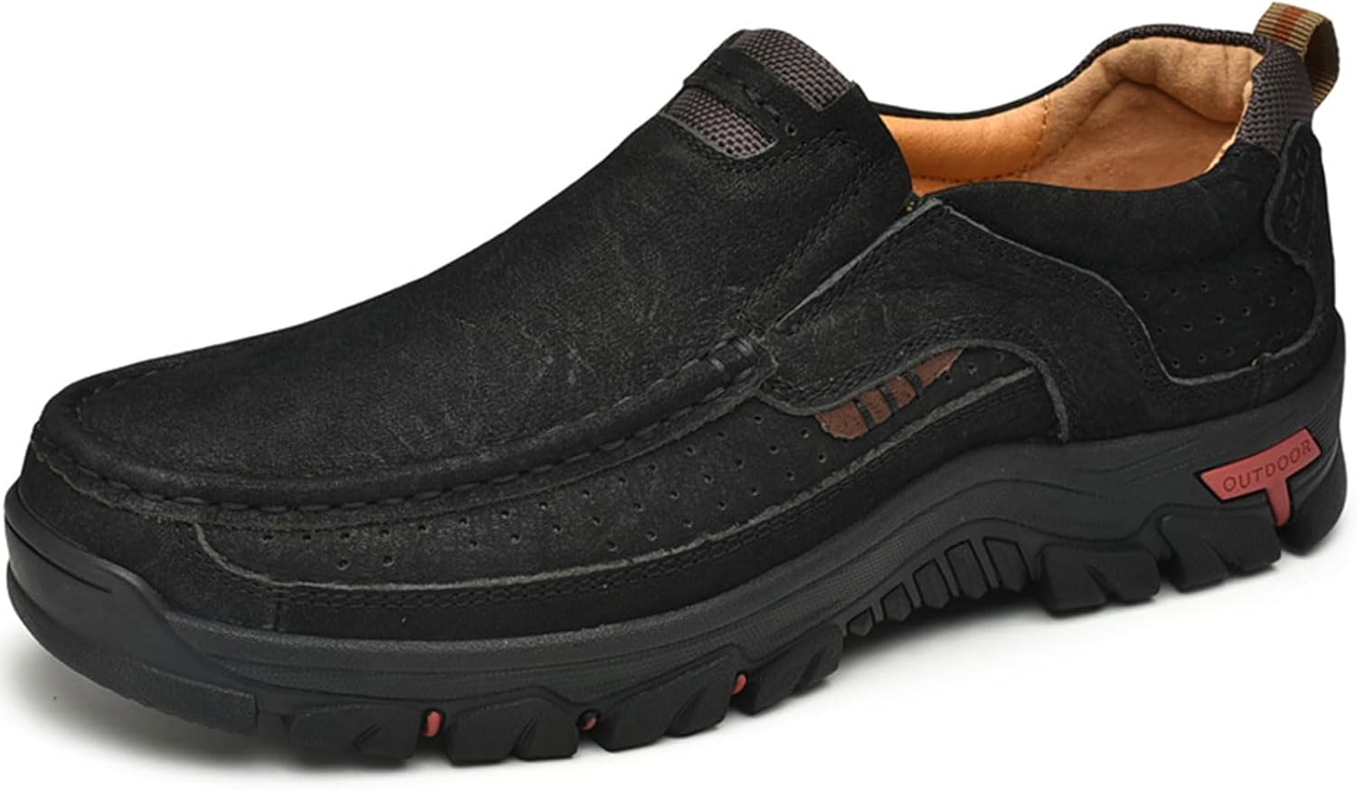 

Мужские повседневные кожаные мокасины на лето для прогулок Voceco, черный