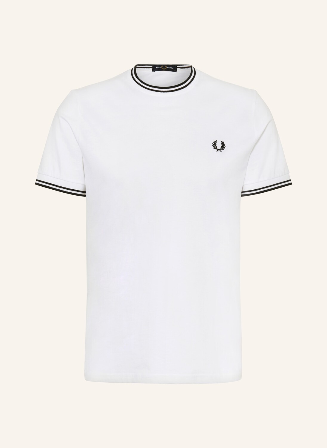 

Футболка FRED PERRY, белый/синий