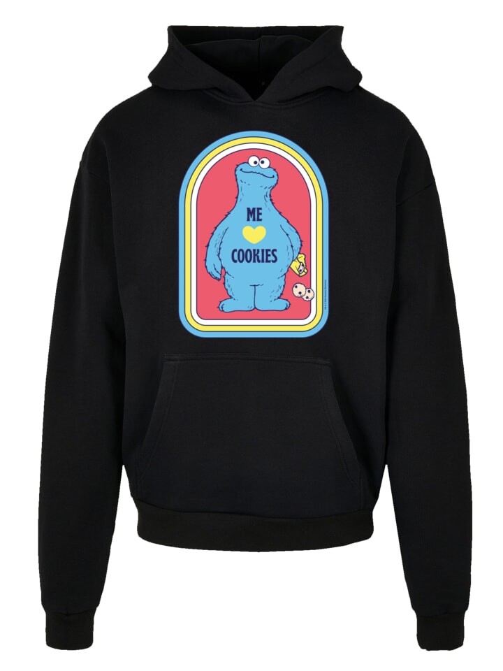 

Пуловер F4NT4STIC Ultra Heavy Hoodie Sesamstraße Cookie Monster Me, черный