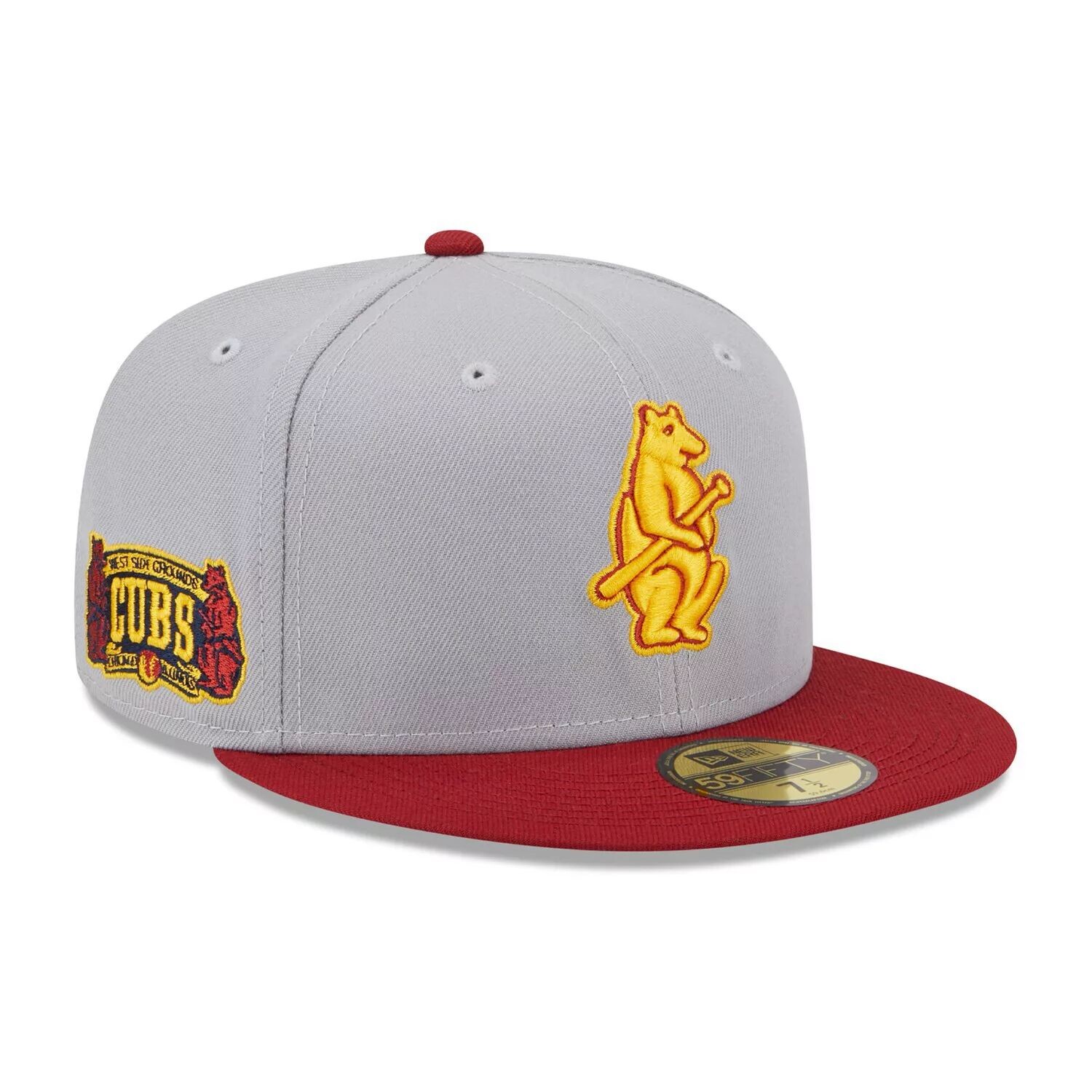 

Мужская шляпа-комбинезон New Era серо-красного цвета Chicago Cubs Navy Undervisor 59FIFTY