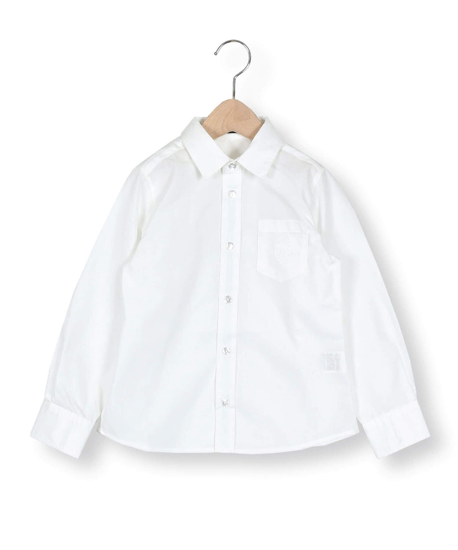 Рубашка с длинными рукавами из хлопчатобумажной ткани TC (100-140 см) BeBe, Off white — фото 2