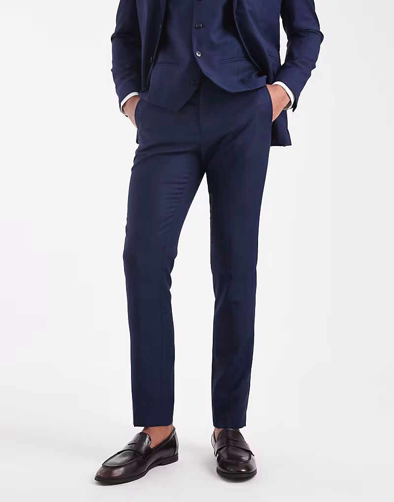 

Брюки суперузкие темно-синего цвета Jack & Jones