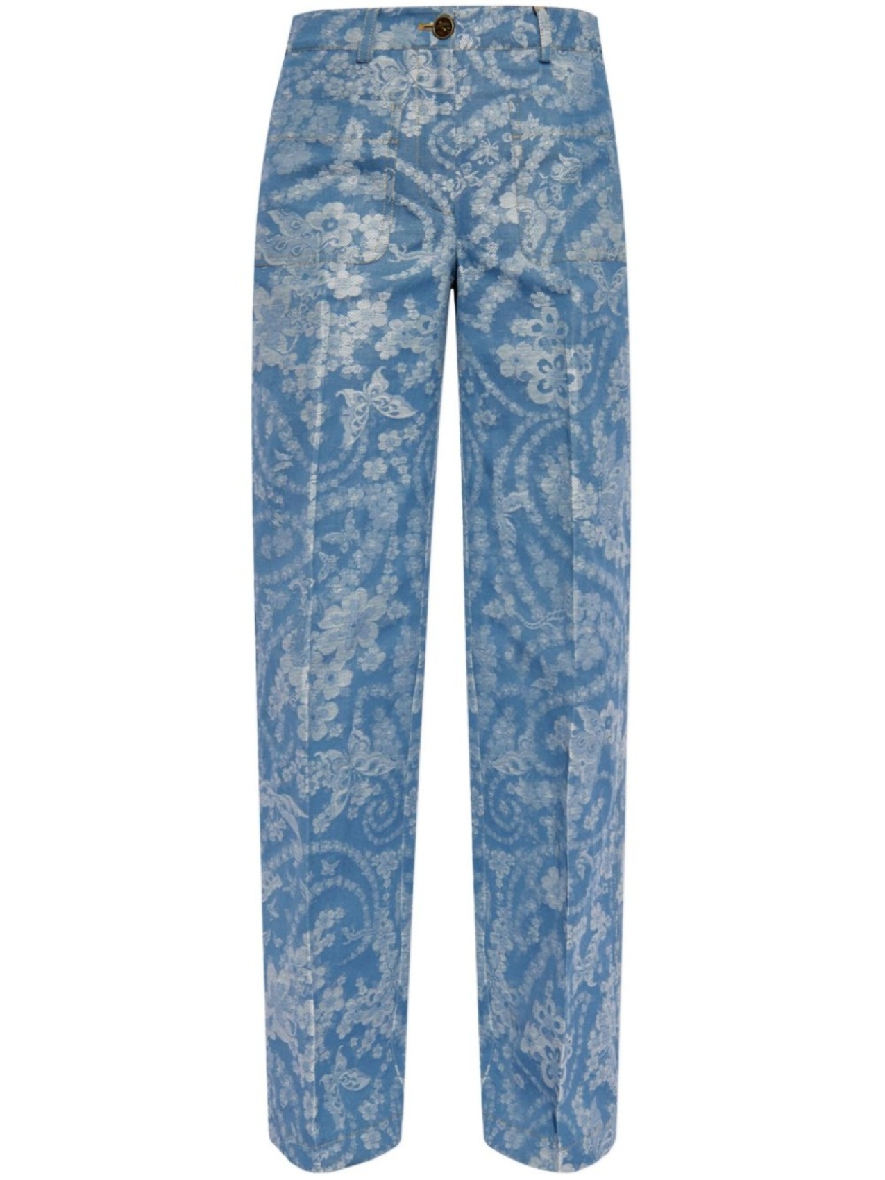 

ETRO джинсы с цветочным принтом, синий