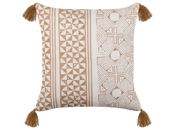 

Декоративная подушка Beliani MALUS, 45x45x45 см цвет braun/hellbraun/weiß