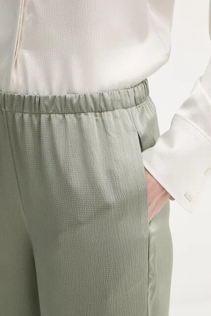 Брюки из сатина Calvin Klein, зеленый — фото 4