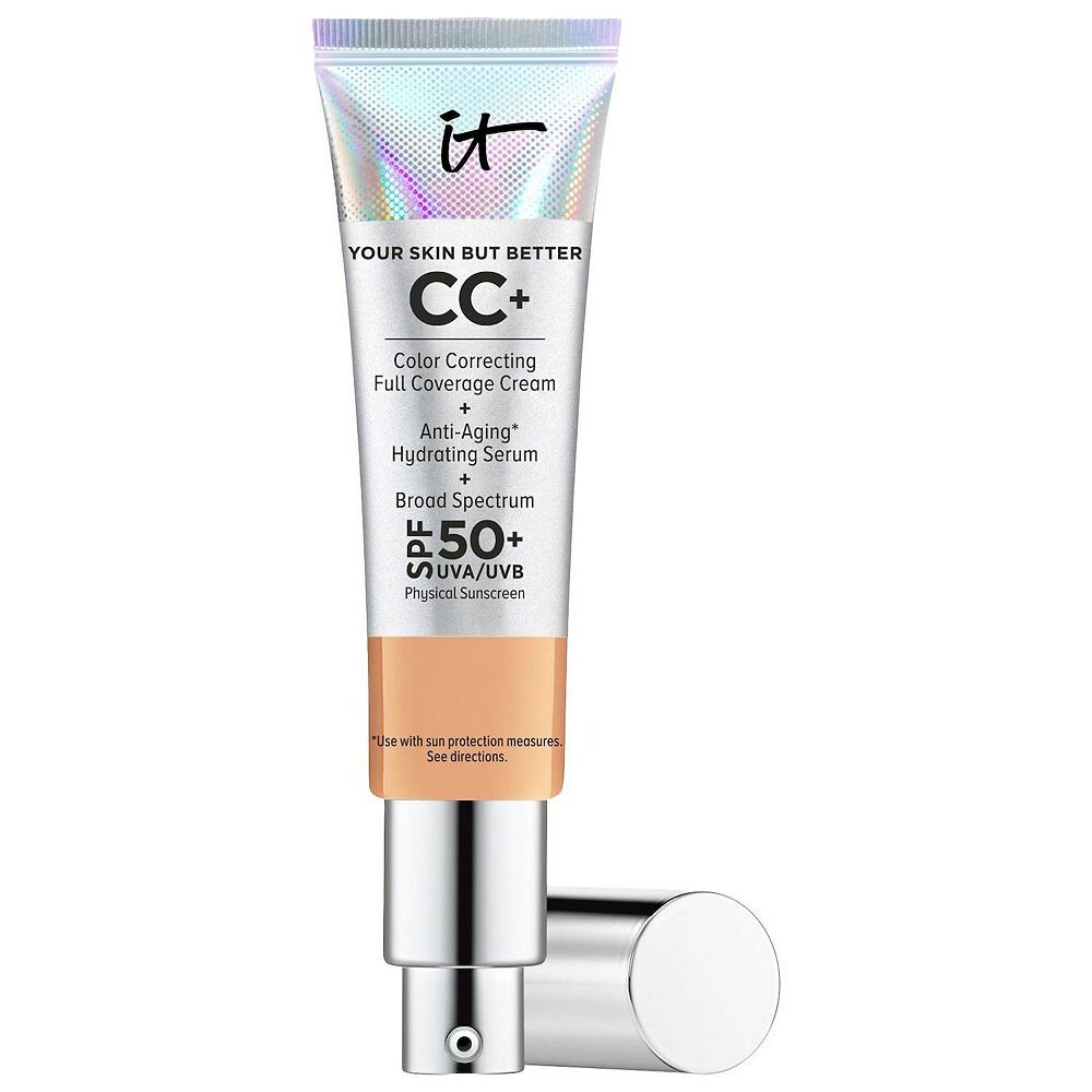 

IT Cosmetics CC+ Крем-основа для коррекции цвета с полным покрытием и SPF 50+, цвет Neutral Tan