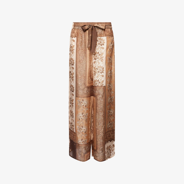 

Брюки широкие Zimmermann Lucky, коричневый