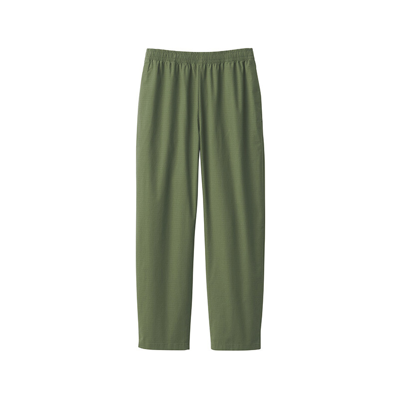 

Мужские легкие брюки Muji из смеси хлопка, хаки/зеленый