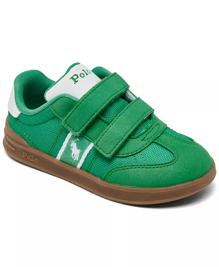 

Детские повседневные кроссовки Heritage Court III T-Toe от Finish Line для малышей Polo Ralph Lauren, зеленый